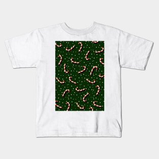 Candy cane pattern illustration Kids T-Shirt